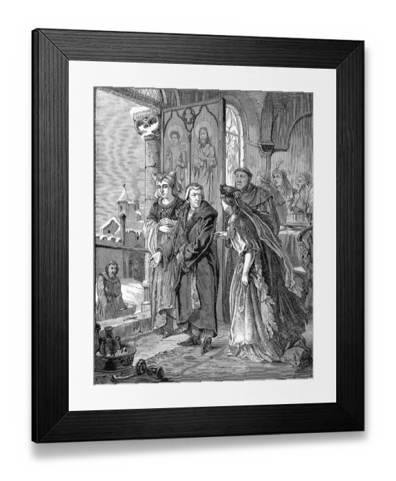 Framed Print : Walk to Canossa, Henry IV, 1050 Framed Print : Walk to Canossa, Henry IV, 1050