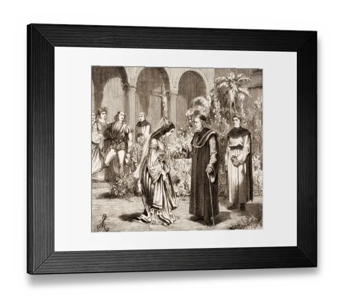 Framed Print : Poisoning of Pope Benedict XI, 1240 - 7 July 1304 Framed Print : Poisoning of Pope Benedict XI, 1240 - 7 July 1304