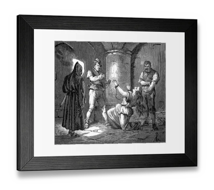 Framed Print : Joanna I strangled at Muro castle by Hungarian soldiers