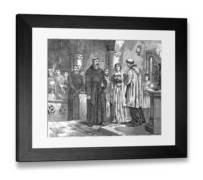 Framed Print : The marriage of Bernardino Ochino Framed Print : The marriage of Bernardino Ochino