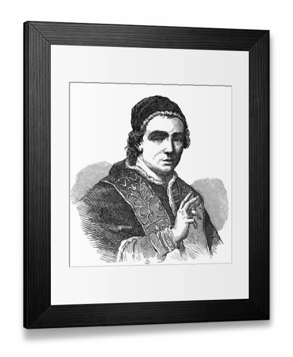 Framed Print : Pope Clement XIV, 31 October 1705 - 22 September 1774