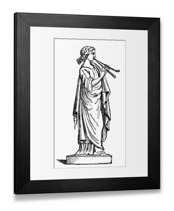 Framed Print : Euterpe, the muse of music in Greek mythology Framed Print : Euterpe, the muse of music in Greek mythology