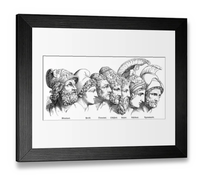 Framed Print : The heroes of the Trojan War: Menelaos Framed Print : The heroes of the Trojan War: Menelaos