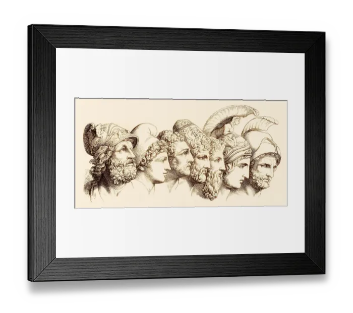 Framed Print : The heroes of the Trojan War: Menelaos Framed Print : The heroes of the Trojan War: Menelaos