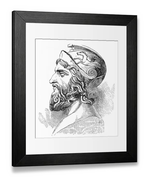 Framed Print : Miltiades the Younger, c. 550 - 489 BC