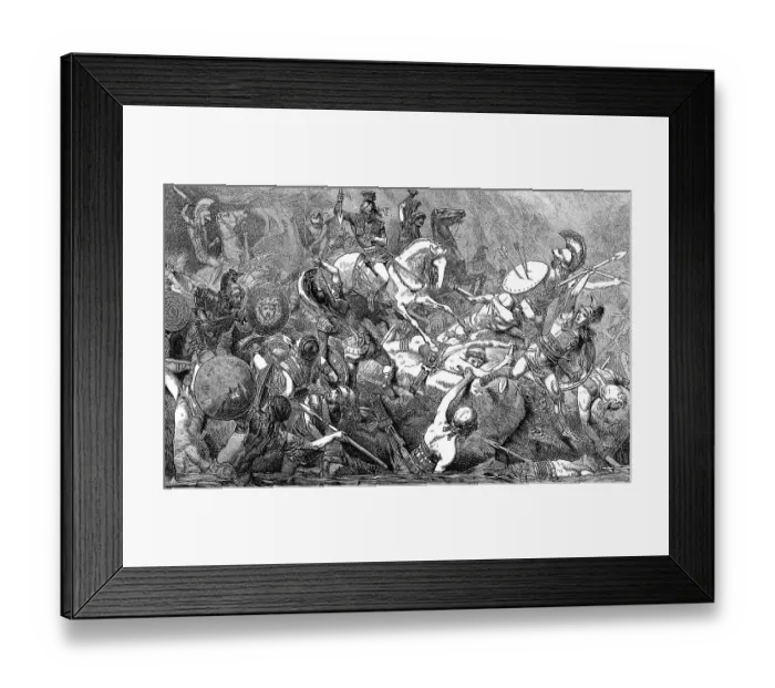 Framed Print : The Syracusan cavalry killing the Athenian soldiers Framed Print : The Syracusan cavalry killing the Athenian soldiers