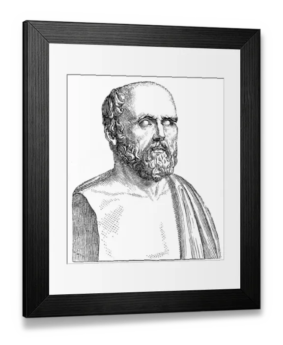 Framed Print : Hippocrates of Kos or Hippocrates II, c