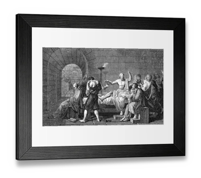 Framed Print : The Death of Socrates, 469-399 BC