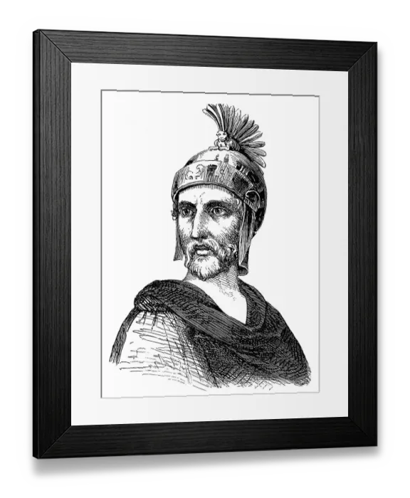Framed Print : Philopoemen, 253 BC-183 BC, a Greek general and statesman