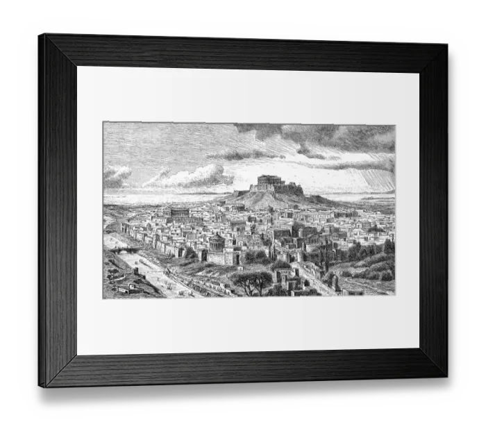 Framed Print : Panorama of Athens, ancient Greece Framed Print : Panorama of Athens, ancient Greece