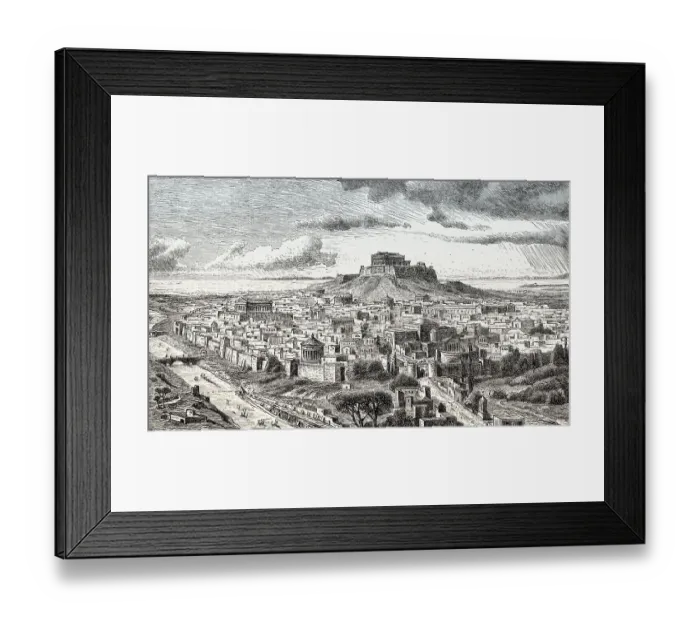 Framed Print : Panorama of Athens, ancient Greece Framed Print : Panorama of Athens, ancient Greece