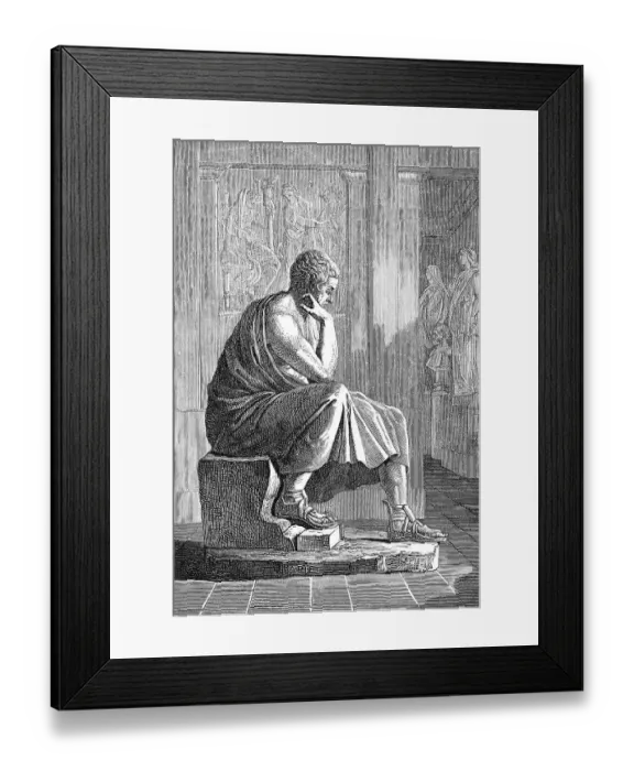 Framed Print : Aristotle, 384-322 BC, an ancient Greek philosopher and scientist Framed Print : Aristotle, 384-322 BC, an ancient Greek philosopher and scientist