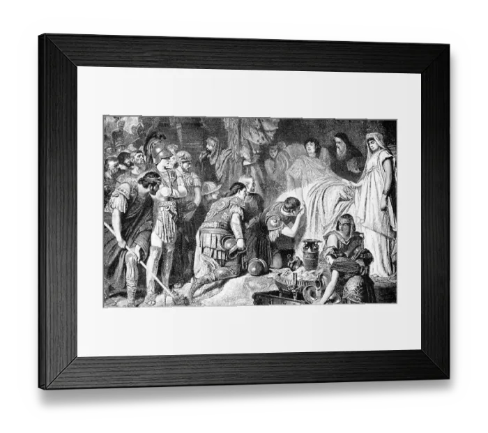 Framed Print : The death of Alexander the Great in 323 BC Framed Print : The death of Alexander the Great in 323 BC