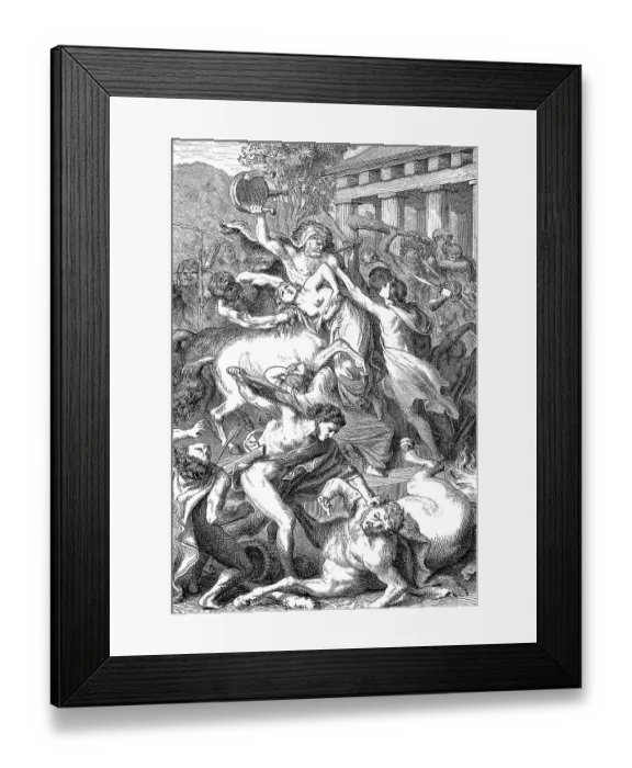 Framed Print : Battle of Centaurs and Lapiths, ancient Greek myth Framed Print : Battle of Centaurs and Lapiths, ancient Greek myth