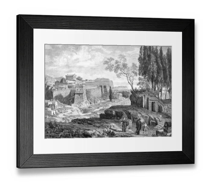 Framed Print : Mycenae, one of the major centres of Greek civilization in the second millennium BC