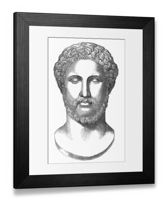 Framed Print : Alcibiades, son of Cleinias, a prominent Athenian statesman