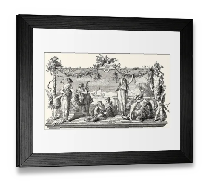Framed Print : Flower market at Athens in ancient Greece Framed Print : Flower market at Athens in ancient Greece