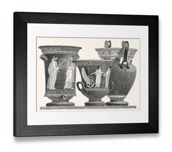 Framed Print : Milk vessels from ancient Greece Framed Print : Milk vessels from ancient Greece