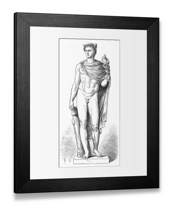 Framed Print : Statue of Mercury or Hermes Framed Print : Statue of Mercury or Hermes