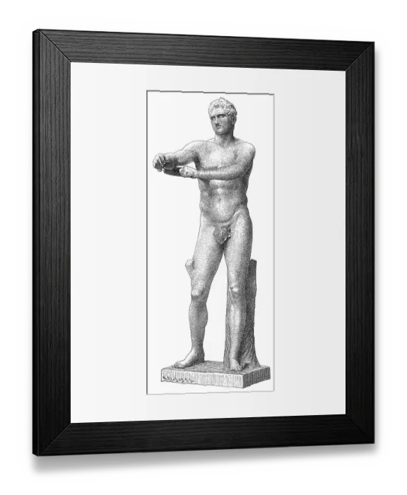 Framed Print : The Vatican Apoxyomenos by Lysippus Framed Print : The Vatican Apoxyomenos by Lysippus