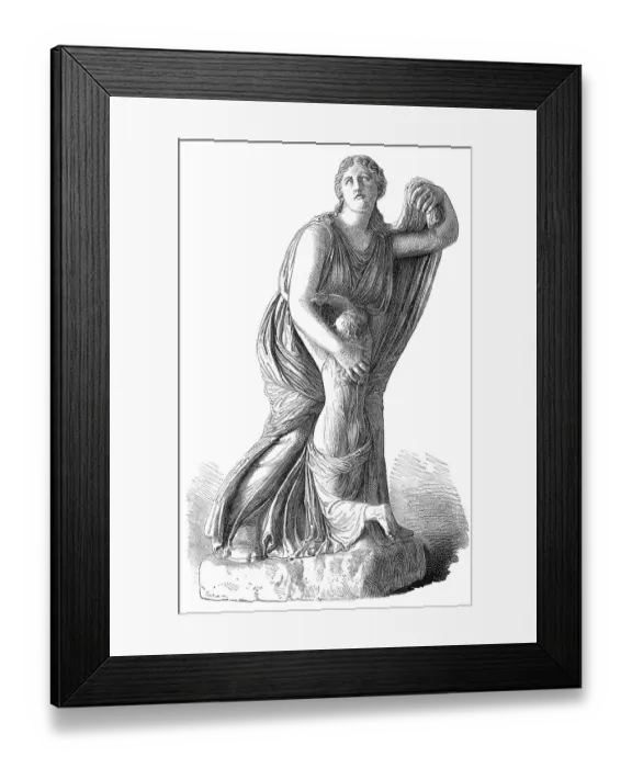 Framed Print : Niobe, Greek mythology Framed Print : Niobe, Greek mythology