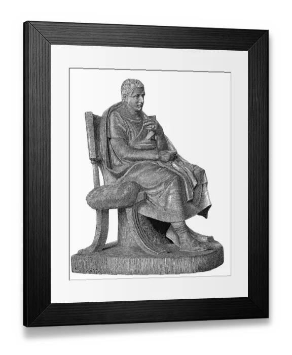 Framed Print : Posidippus of Pella, c. 310-c. 240 BC Framed Print : Posidippus of Pella, c. 310-c. 240 BC