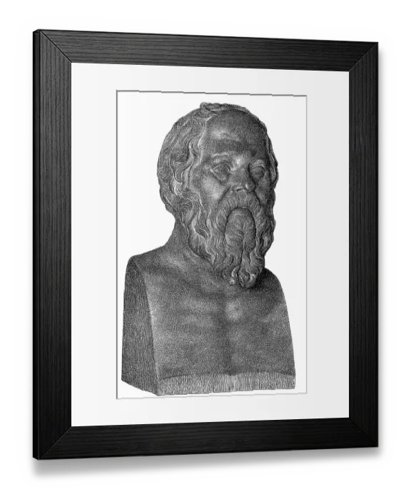 Framed Print : Socrates, 469-399 BC, philosopher of ancient Greece Framed Print : Socrates, 469-399 BC, philosopher of ancient Greece