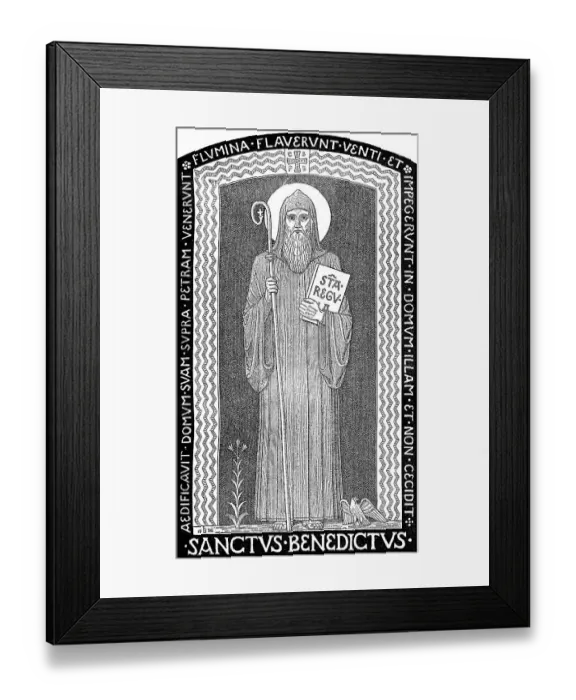 Framed Print : Benedict of Nursia, Benedictus de Nursia