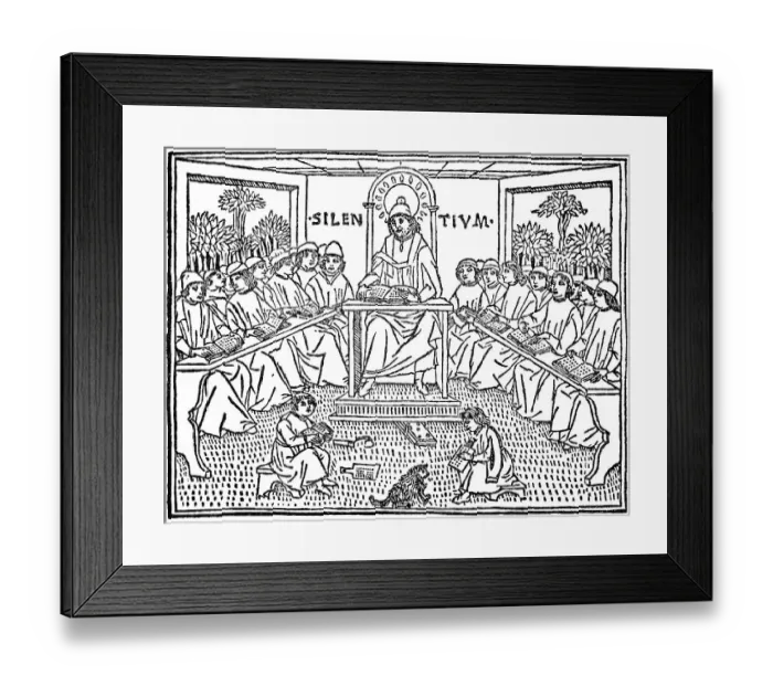 Framed Print : University at the 15th century