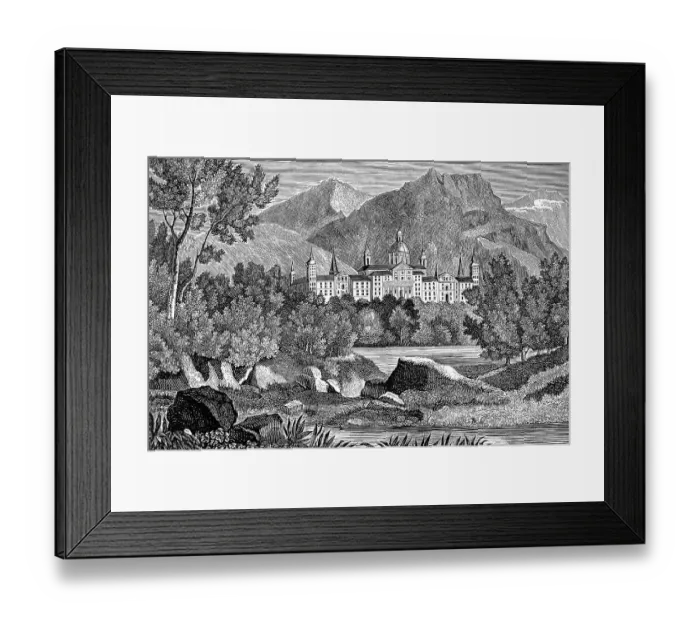 Framed Print : The Royal Site of San Lorenzo de El Escorial