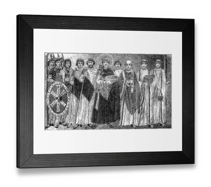 Framed Print : Justinian I, Justinian the Great