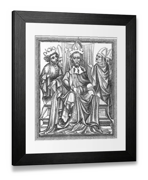 Framed Print : Golden Bull, Charles IV, born Wenceslaus