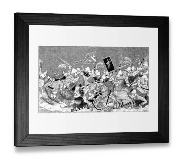 Framed Print : The Battle of Sempach, on 9 July 1386 Framed Print : The Battle of Sempach, on 9 July 1386