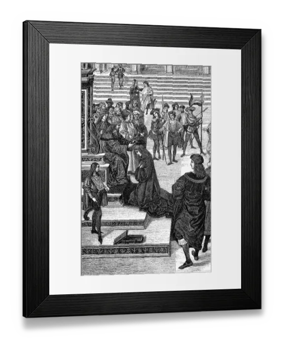 Framed Print : Enea Silvio Bartolomeo Piccolomini