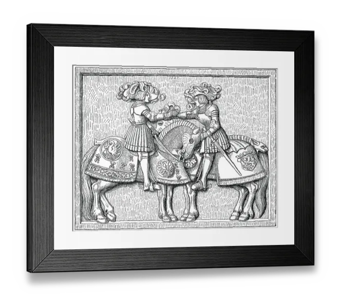 Framed Print : Charles V and his brother Ferdinand I