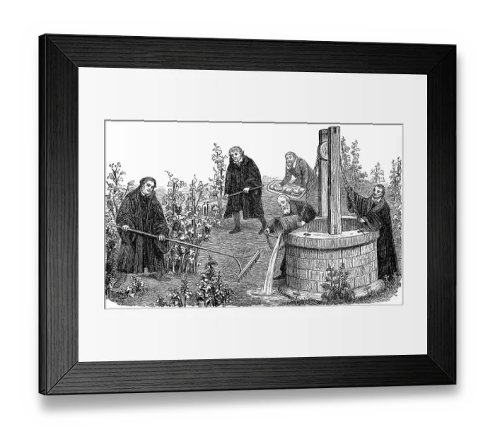 Framed Print : Martin Luther together with Philipp Melanchthon Framed Print : Martin Luther together with Philipp Melanchthon