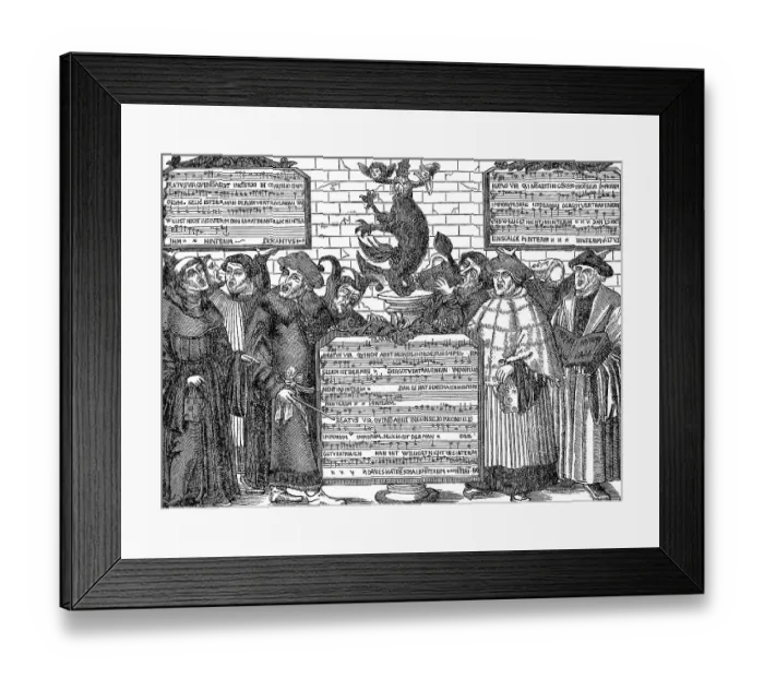Framed Print : Caricature from the 16th Century Framed Print : Caricature from the 16th Century