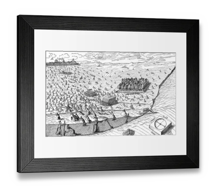 Framed Print : Caricature on the Battle of Breitenfeld Framed Print : Caricature on the Battle of Breitenfeld