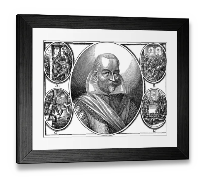 Framed Print : Killing of Albrecht von Wallenstein
