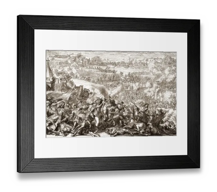 Framed Print : The Battle of Seneffe on 11 August 1674