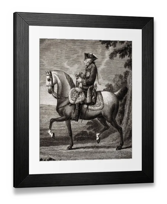 Framed Print : Frederick II, Friedrich II, Frederick the Great Framed Print : Frederick II, Friedrich II, Frederick the Great