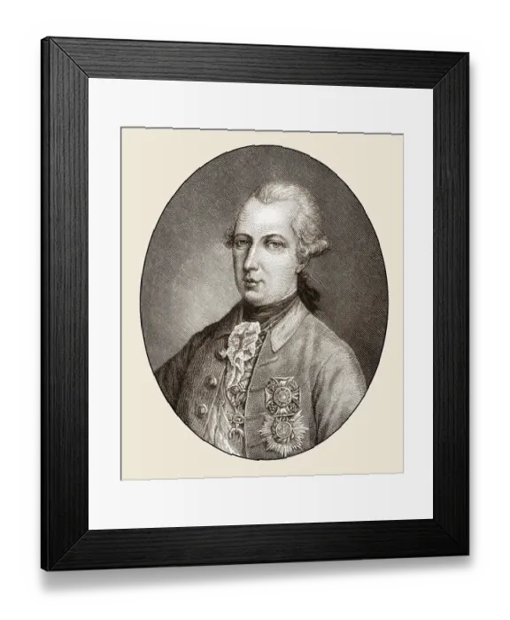 Framed Print : Joseph II, 1741-1790, Holy Roman Emperor from 1765 to 1790