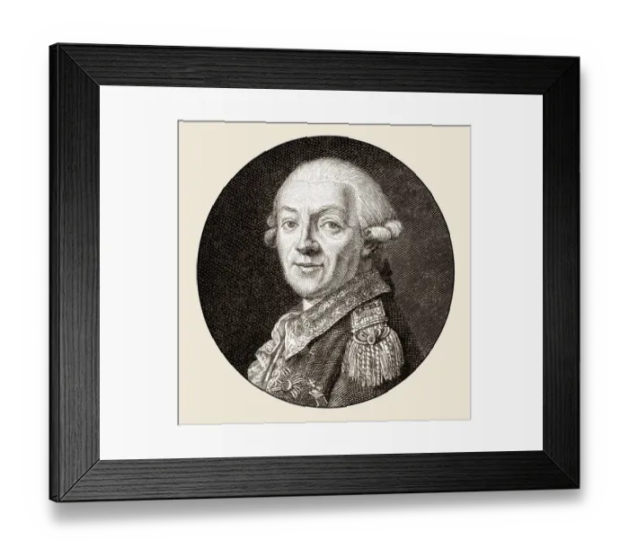 Framed Print : Johann Christoph von Woellner, 1732-1800 Framed Print : Johann Christoph von Woellner, 1732-1800