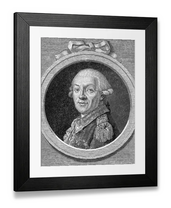 Framed Print : Johann Christoph von Woellner, 1732-1800