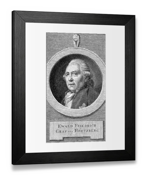 Framed Print : Ewald Friedrich Graf von Hertzberg