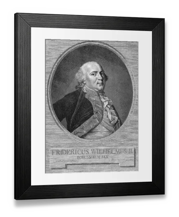 Framed Print : Frederick William II, Friedrich Wilhelm II