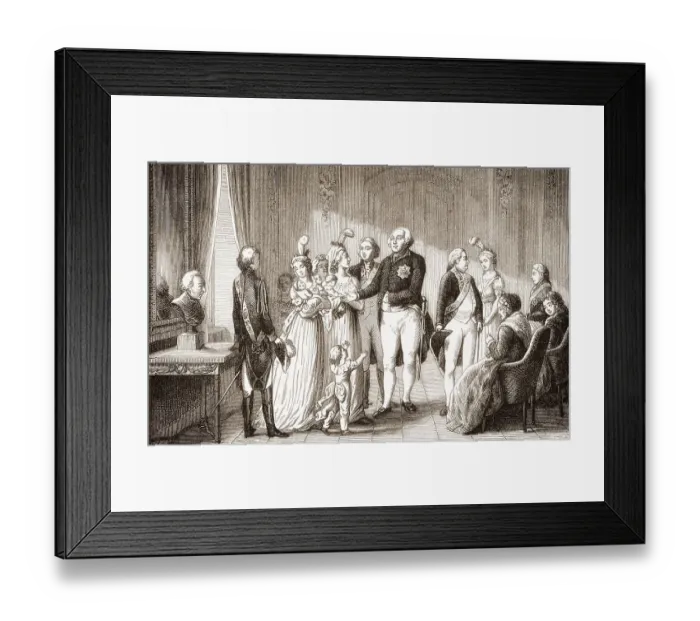 Framed Print : The royal couple Frederick William III