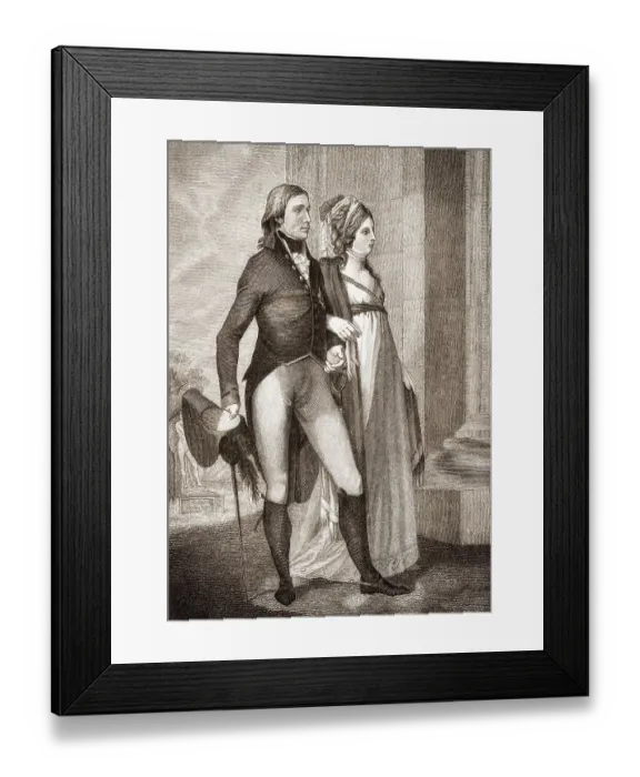 Framed Print : The royal couple Frederick William III