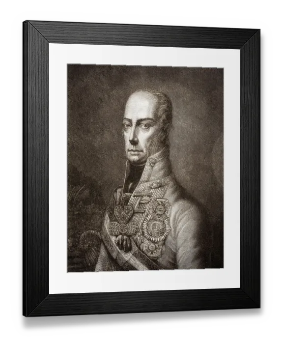 Framed Print : Francis II, 1768 - 1835, the last Holy Roman Emperor