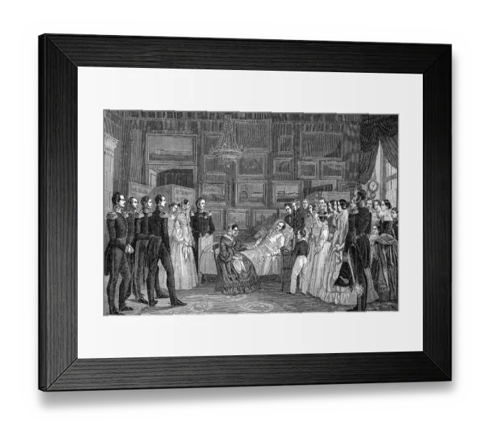 Framed Print : Death of Frederick William III or Friedrich Wilhelm III Framed Print : Death of Frederick William III or Friedrich Wilhelm III